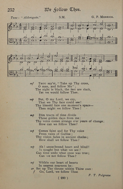 The Y.M.C.A. Hymnal: specially compiled for the use of men page 290