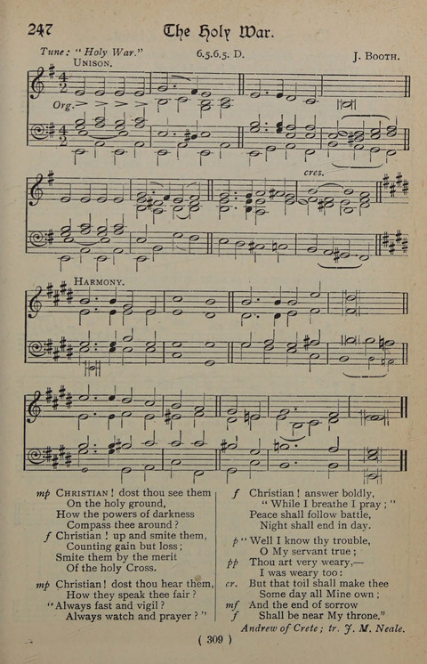 The Y M C A Hymnal Specially Compiled For The Use Of Men 247