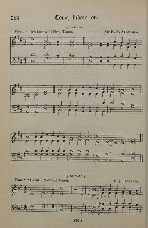 The Y.M.C.A. Hymnal: specially compiled for the use of men page 334