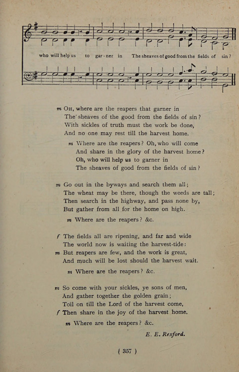 The Y.M.C.A. Hymnal: specially compiled for the use of men page 357