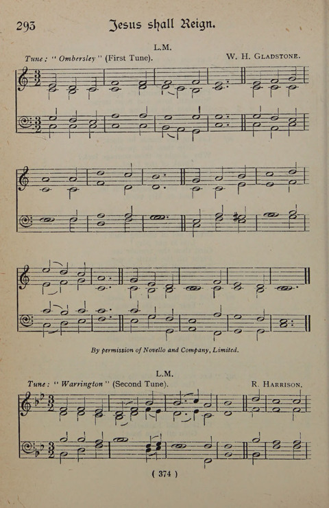 The Y.M.C.A. Hymnal: specially compiled for the use of men page 374
