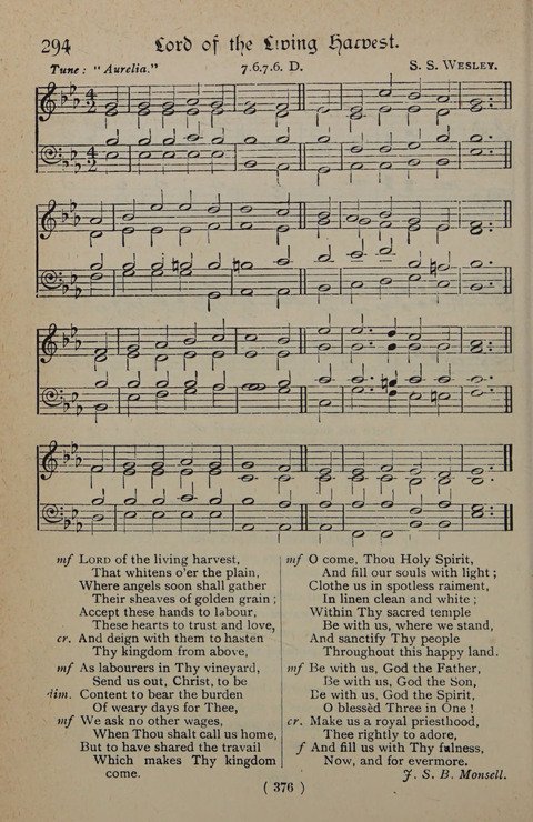 The Y.M.C.A. Hymnal: specially compiled for the use of men page 376