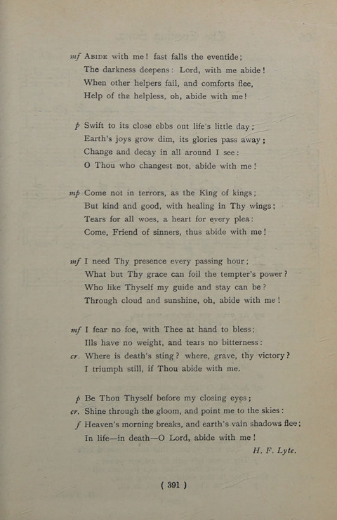 The Y.M.C.A. Hymnal: specially compiled for the use of men page 391