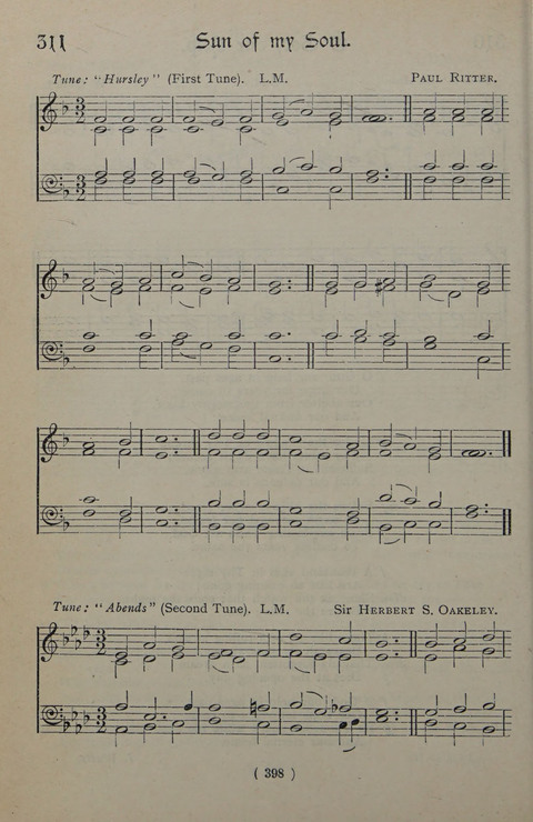 The Y.M.C.A. Hymnal: specially compiled for the use of men page 398
