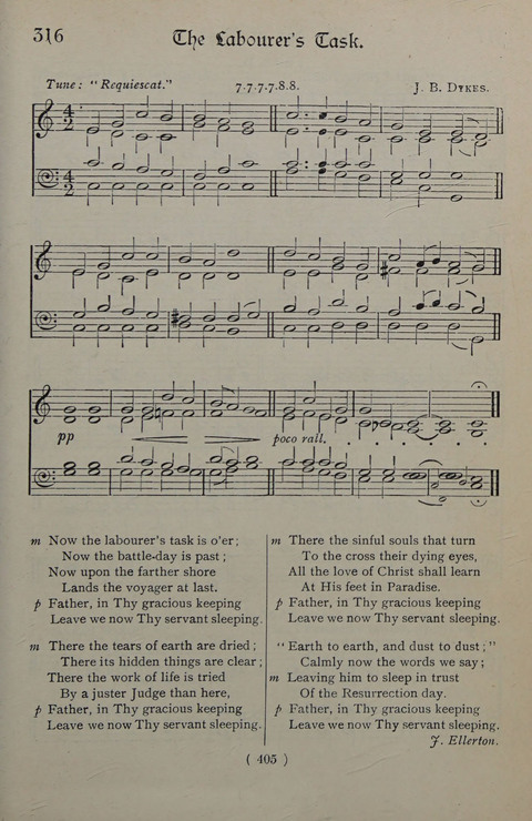 The Y.M.C.A. Hymnal: specially compiled for the use of men page 405