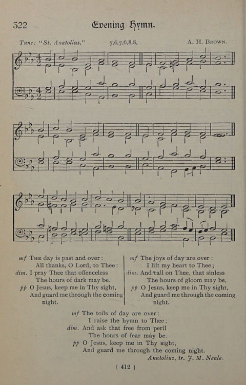 The Y.M.C.A. Hymnal: specially compiled for the use of men page 412