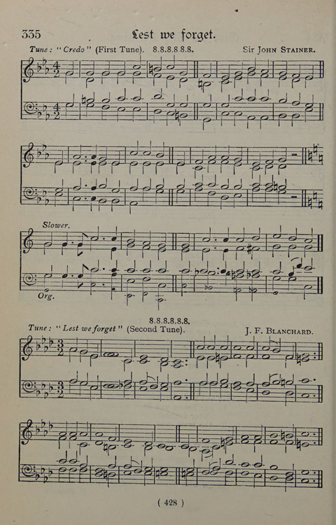 The Y.M.C.A. Hymnal: specially compiled for the use of men page 428