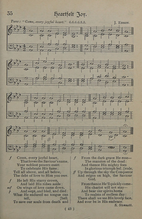 The Y.M.C.A. Hymnal: specially compiled for the use of men page 43