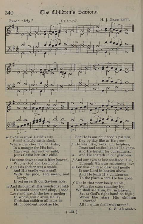 The Y.M.C.A. Hymnal: specially compiled for the use of men page 434
