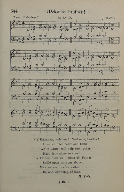 The Y.M.C.A. Hymnal: specially compiled for the use of men page 439