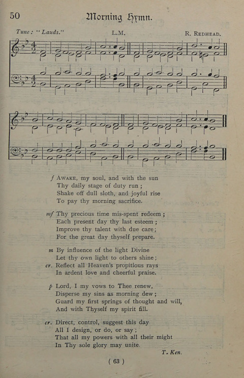 The Y.M.C.A. Hymnal: specially compiled for the use of men page 63