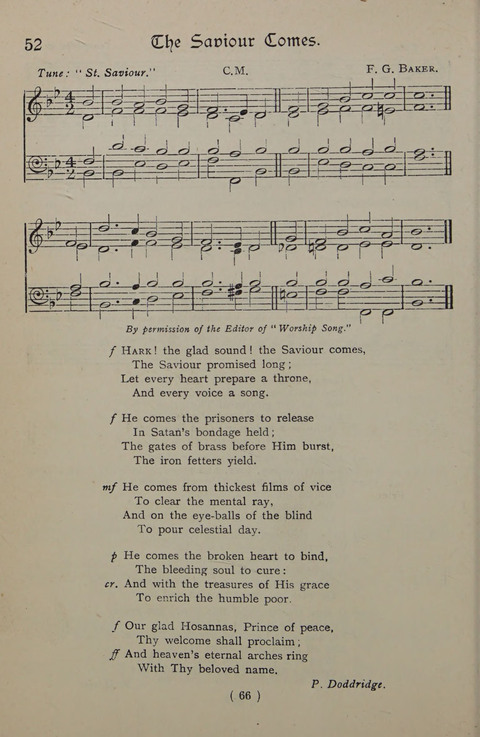 The Y.M.C.A. Hymnal: specially compiled for the use of men page 66