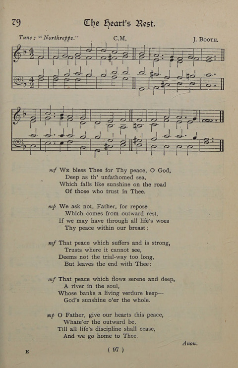 The Y.M.C.A. Hymnal: specially compiled for the use of men page 97