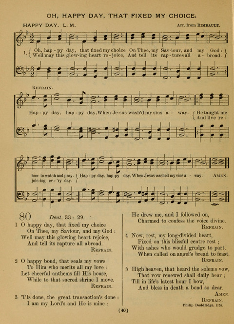 The Y.M.C.A. Praise Book: a collection of new and old hymns and tunes arranged for male voices, especially designed for the us of the Young Men