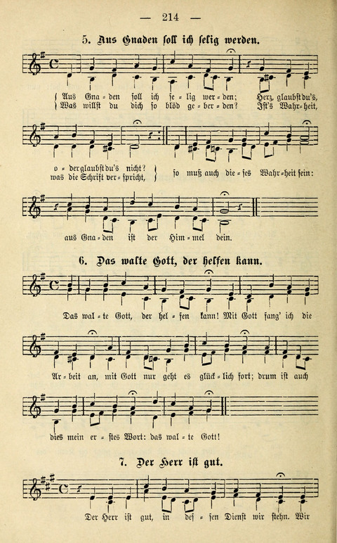 Zwei- und dreistimmige geistliche Lieder und Choräle: zum Gebrauch der Schwestern des Stuttgarter Diakonissenhauses, der Jungfrauen- und ähnlicher Vereine (2. Auflage) page 214