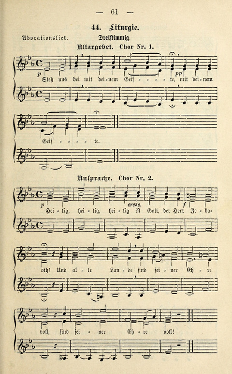 Zwei- und dreistimmige geistliche Lieder und Choräle: zum Gebrauch der Schwestern des Stuttgarter Diakonissenhauses, der Jungfrauen- und ähnlicher Vereine (2. Auflage) page 61