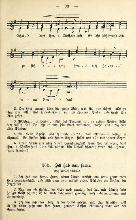 Zwei- und dreistimmige geistliche Lieder und Choräle: zum Gebrauch der Schwestern des Stuttgarter Diakonissenhauses, der Jungfrauen- und ähnlicher Vereine (2. Auflage) page 83