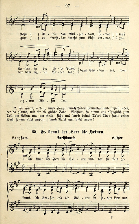 Zwei- und dreistimmige geistliche Lieder und Choräle: zum Gebrauch der Schwestern des Stuttgarter Diakonissenhauses, der Jungfrauen- und ähnlicher Vereine (2. Auflage) page 97