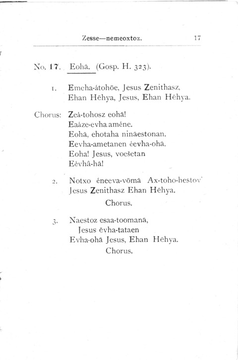 Zesse-nemeoxtoz=(Cheyenne Songs) page 15