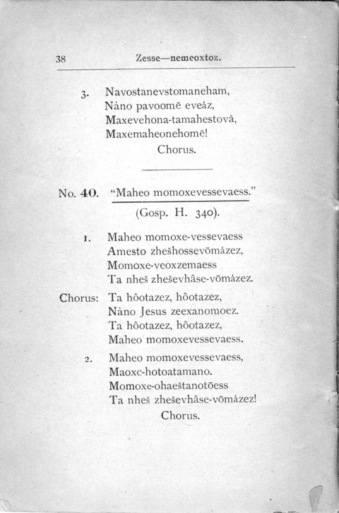 Zesse-nemeoxtoz=(Cheyenne Songs) page 36