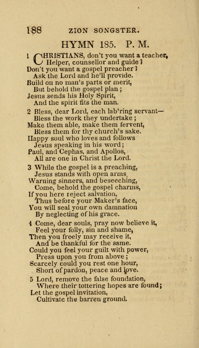 The Zion Songster: a Collection of Hymns and Spiritual Songs, Generally Sung at Camp and Prayer Meetings, and in Revivals or Religion  (95th ed.) page 195