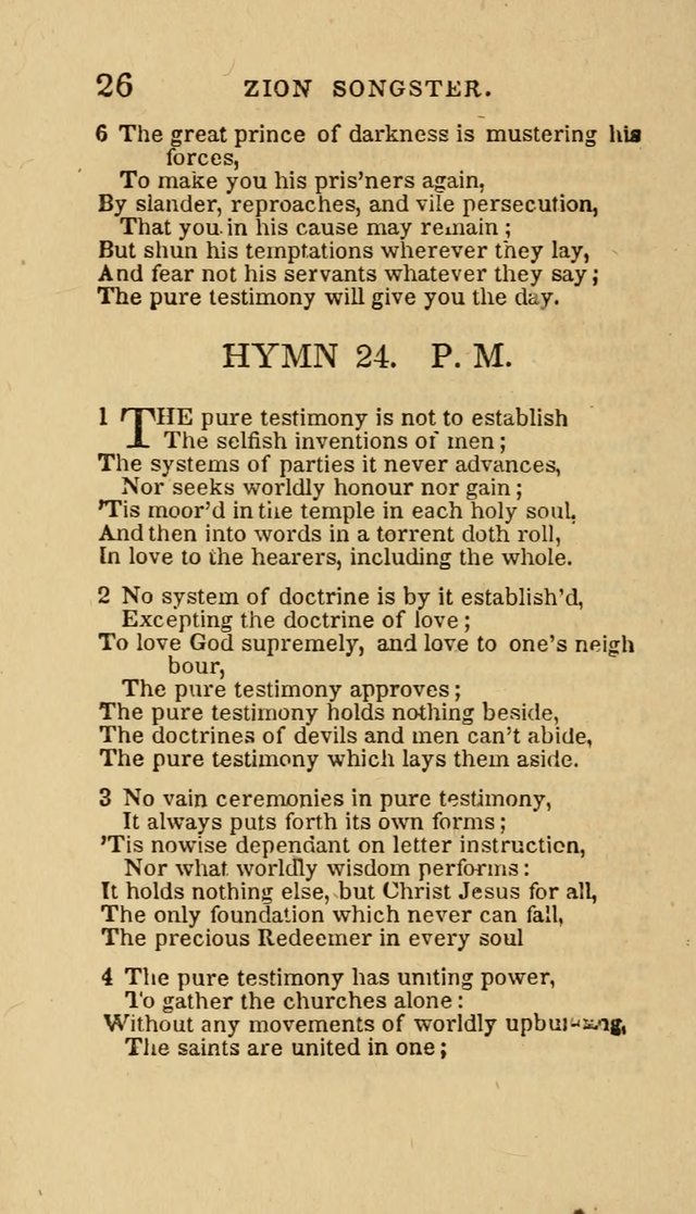The Zion Songster: a Collection of Hymns and Spiritual Songs, Generally Sung at Camp and Prayer Meetings, and in Revivals or Religion  (95th ed.) page 33