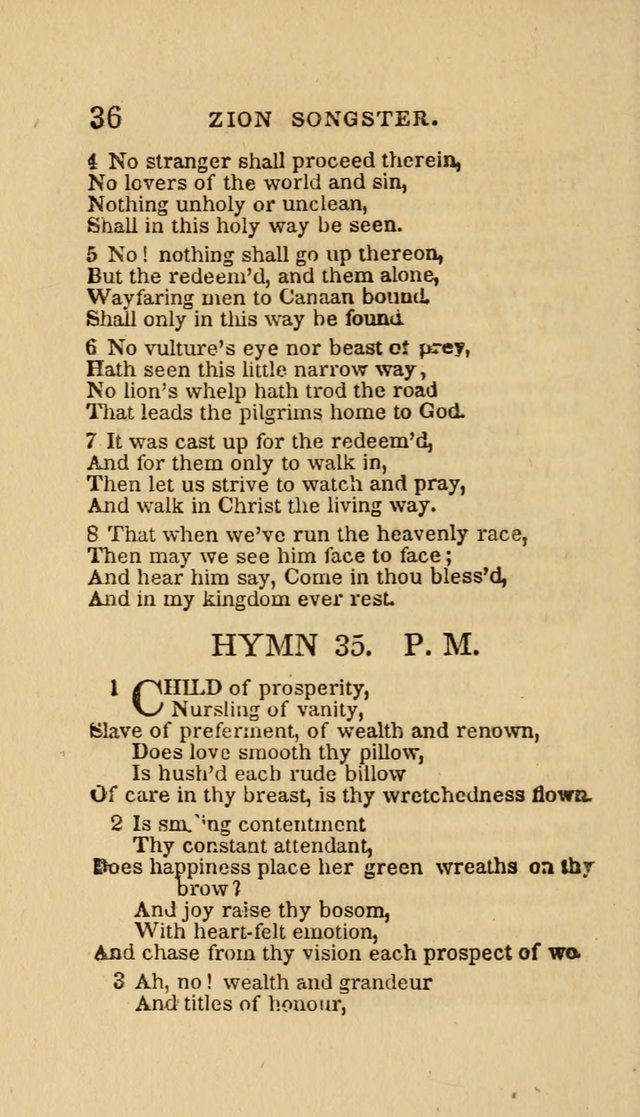 The Zion Songster: a Collection of Hymns and Spiritual Songs, Generally Sung at Camp and Prayer Meetings, and in Revivals or Religion  (95th ed.) page 43