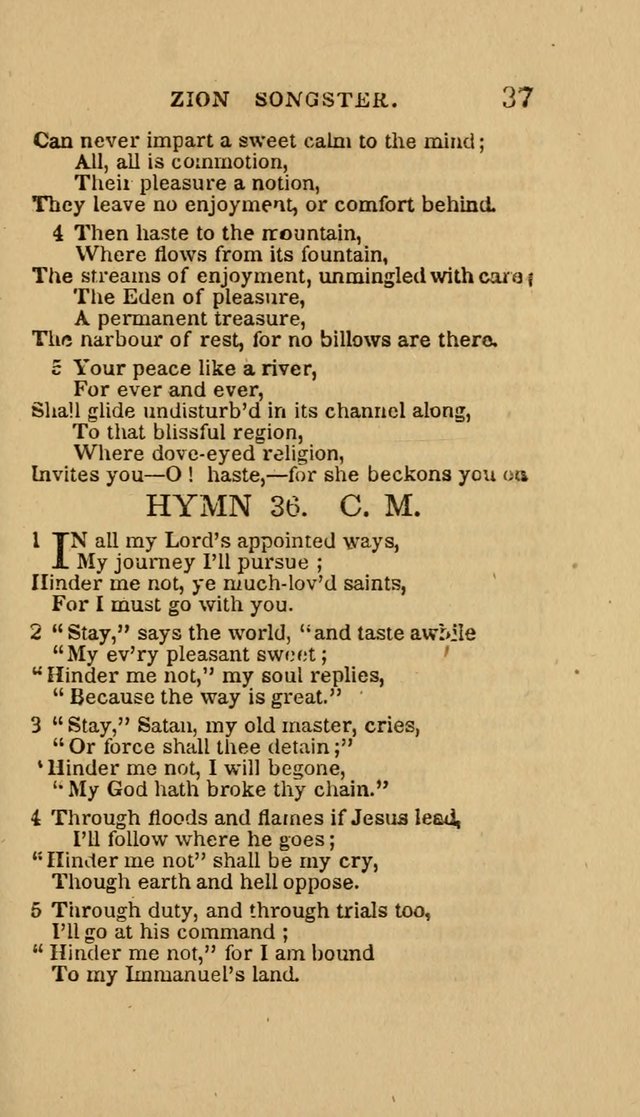 The Zion Songster: a Collection of Hymns and Spiritual Songs, Generally Sung at Camp and Prayer Meetings, and in Revivals or Religion  (95th ed.) page 44