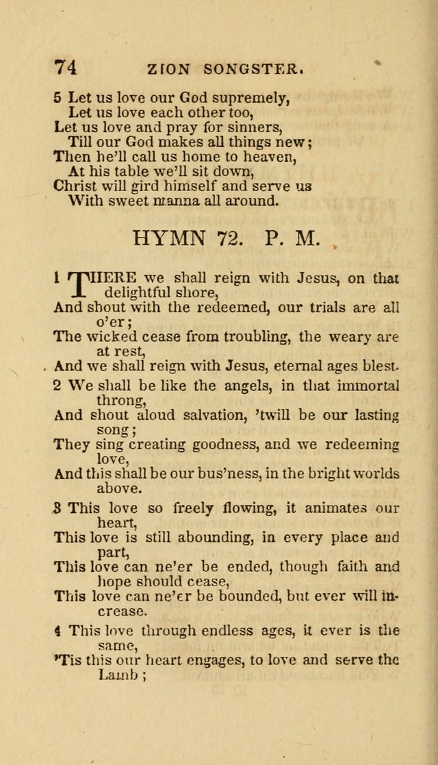 The Zion Songster: a Collection of Hymns and Spiritual Songs, Generally Sung at Camp and Prayer Meetings, and in Revivals or Religion  (95th ed.) page 81